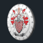 McCullough Familienwappen-Wappen Dartscheibe<br><div class="desc">McCullough Familienwappen und Scottish McCullough Wappen. Für Männer mit dem McCullough Familiennamen und für Frauen mit den McCullough Nachnamen. Klicken Sie "McCullough Familienwappen" an,  um alle unsere Entwürfe zu sehen,  den McCullough Familiennamen zu kennzeichnen.</div>