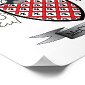 McCullough-Familienwappen-Wappen Poster (Ecke)