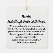 McCullough Peaks Reisende Wild Horse Keramik Ornam Keramikornament (Rückseite)