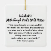 McCullough Peaks Washakie Wilde Pferde Keramik Orn Keramikornament (Rückseite)