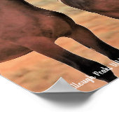 McCullough Peaks Wild Horses Poster (Ecke)