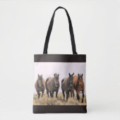 McCullough Peaks Wild Horses Tasche (Vorderseite)