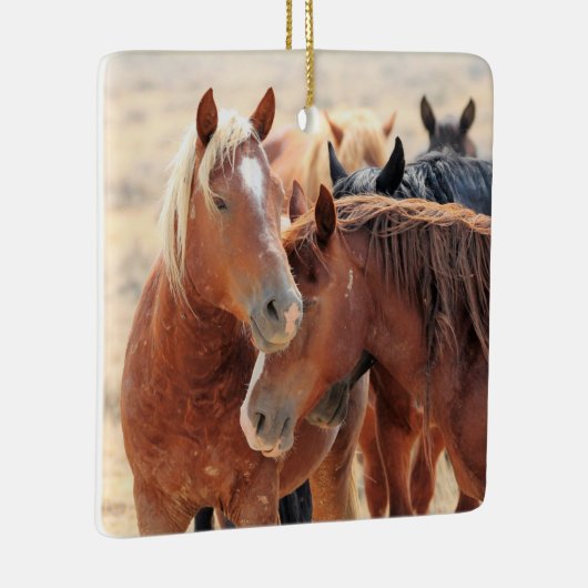 McCullough Peaks Wilde Pferde Keramik Ornament (Rechts)