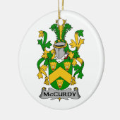 McCurdy Familienwappen Keramikornament (Links)