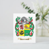 McCutcheon-Wappen (Familienwappen) Postkarte (Stehend Vorderseite)