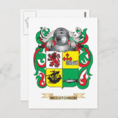 McCutcheon-Wappen (Familienwappen) Postkarte (Vorne/Hinten)