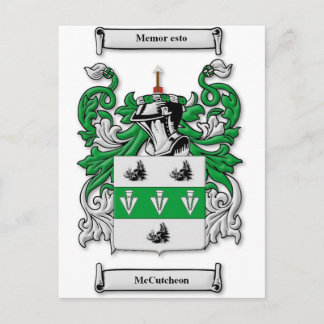 McCutcheon-Wappen Postkarte