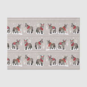MCD Winter Donkeys - Tissue Paper Seidenpapier
