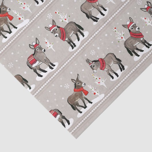 MCD Winter Donkeys - Tissue Paper Seidenpapier (Ausschnitt)