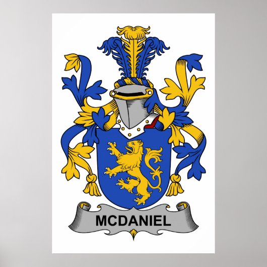 McDaniel Familienwappen Poster (Vorne)
