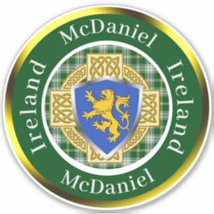 McDaniel Shield & Celtic Cross Personalisiert Aufkleber