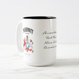 McDermott Familienwappen, Translation & Meaning Zweifarbige Tasse