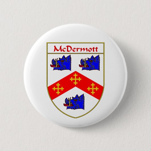 McDermott Wappen/Familienwappen Button (Vorderseite)