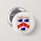 McDermott Wappen/Familienwappen Button (Vorne & Hinten)