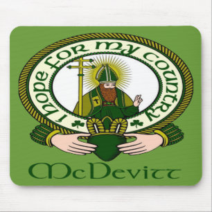McDevitt Clan-Motto-Mausunterlage Mousepad