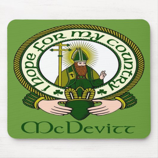 McDevitt Clan-Motto-Mausunterlage Mousepad (Vorne)