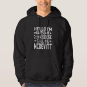 McDevitt-Nachname nennt mich McDevitt-Familienname Hoodie (Vorderseite)