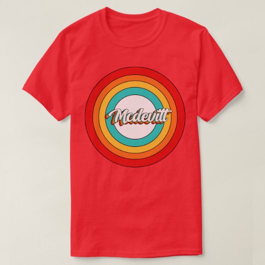 Mcdevitt Name Shirt Vintag Mcdevitt Circle (Design vorne)