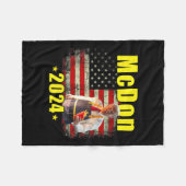Mcdon 2024 Funny Donald Trump Französisch Fry Cook Fleecedecke (Vorderseite (Horizontal))