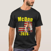 Mcdon 2024 Funny Donald Trump Französisch Fry Cook T-Shirt (Vorderseite)