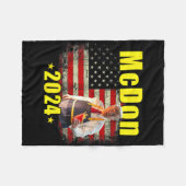 Mcdon 2024 Funny Donald Trump French Fry Cooking F Fleecedecke (Vorderseite (Horizontal))