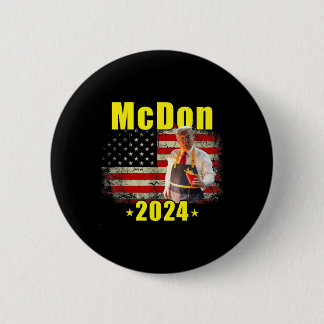 Mcdon 2024 Lustig Donald Trump Pommes Frites Koche Button