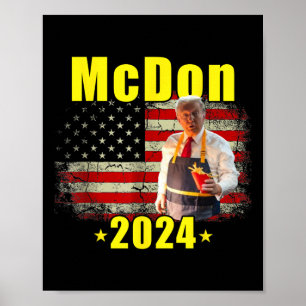 Mcdon 2024 Lustiger Donald Trump French Frites Koc Poster