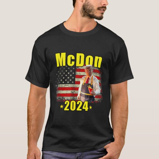 Mcdon Funny Donald Trump French Fry Cooking Fries  T-Shirt (Vorderseite)
