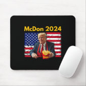Mcdon Lustig Donald Trump Pommes Frites Kochen  Mousepad (Mit Mouse)