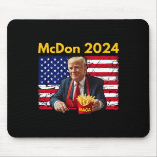 Mcdon Lustig Donald Trump Pommes Frites Kochen  Mousepad