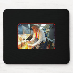 Mcdon Lustig Donald Trump Pommes Frites Zubereitun Mousepad
