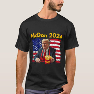 Mcdon Lustig Donald Trump Pommes Frites Zubereitun T-Shirt
