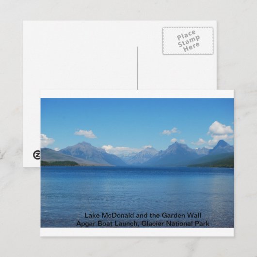 McDonald/Apgar Boat Launch Postkarte (Vorne/Hinten)