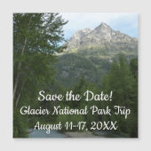 McDonald Creek im Glacier-Nationalpark Magnetkarte (Vorderseite)