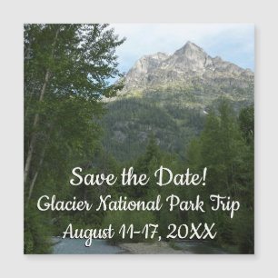 McDonald Creek im Glacier-Nationalpark Magnetkarte