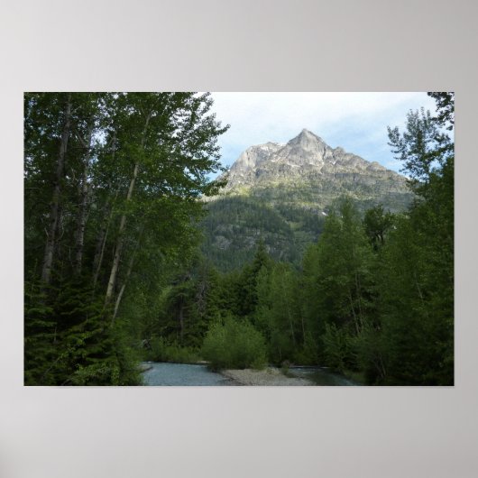 McDonald Creek im Glacier-Nationalpark Poster (Vorne)