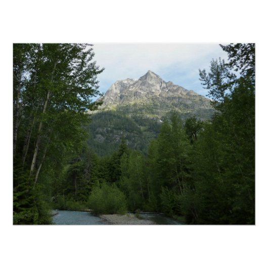 McDonald Creek im Glacier-Nationalpark Poster (Vorderseite)