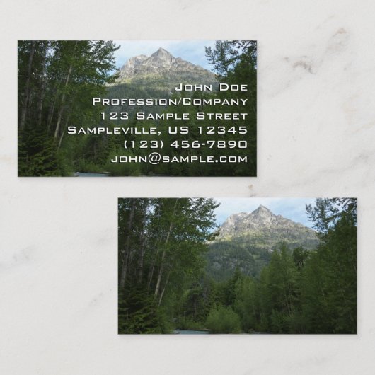 McDonald Creek im Glacier-Nationalpark Visitenkarte (Vorne/Hinten)