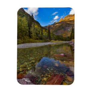 McDonald Creek im Herbst mit Garden Wall Magnet