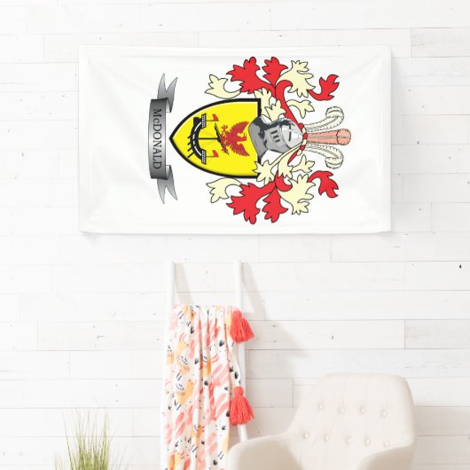 McDonald-Familienwappen-Wappen Banner (Insitu)