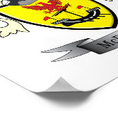 McDonald-Familienwappen-Wappen Poster (Ecke)