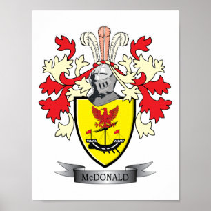 McDonald-Familienwappen-Wappen Poster
