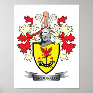 McDonald-Familienwappen-Wappen Poster