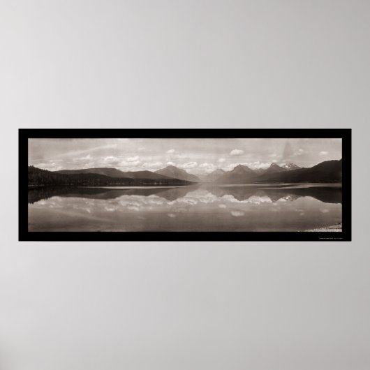 McDonald Glacier-Foto 1915 Poster (Vorne)