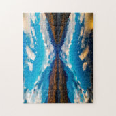 McDonald Glacier Park Montana Lake. Puzzle (Vertikal)