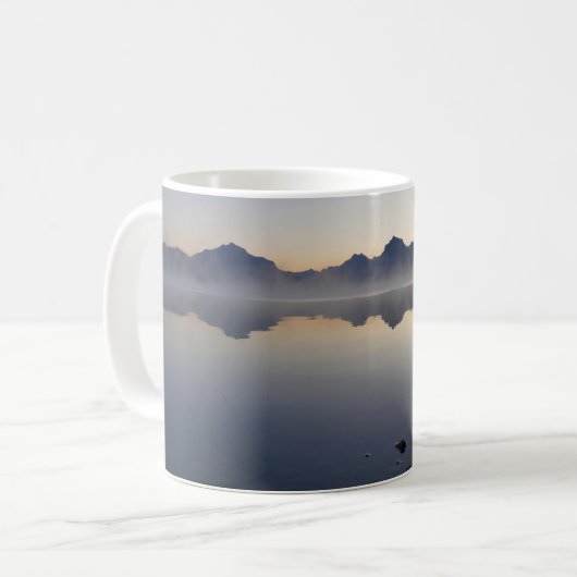 McDonald Lake bei Sunrise II Kaffeetasse (Vorderseite Links)