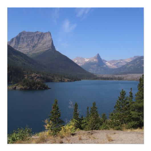 McDonald Lake, Glacier National Park Montana Fotodruck (Vorne)