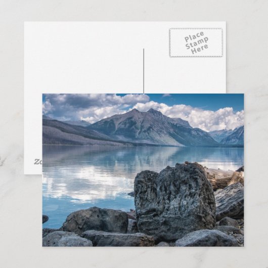 McDonald Lake Postkarte (Vorne/Hinten)