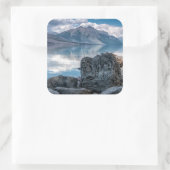 McDonald Lake Quadratischer Aufkleber (Tasche)