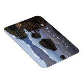 McDonald Lake, Rocky Shore, Mountains, Glacier NP Magnet (Rechte Seite)